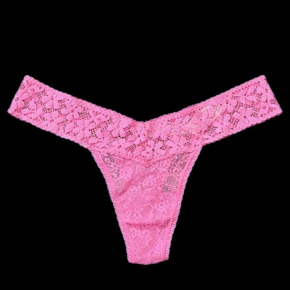 Victoria's Secret ultimate stretch lace One Size Fits All Thong Panty Pink - Picture 1 of 5